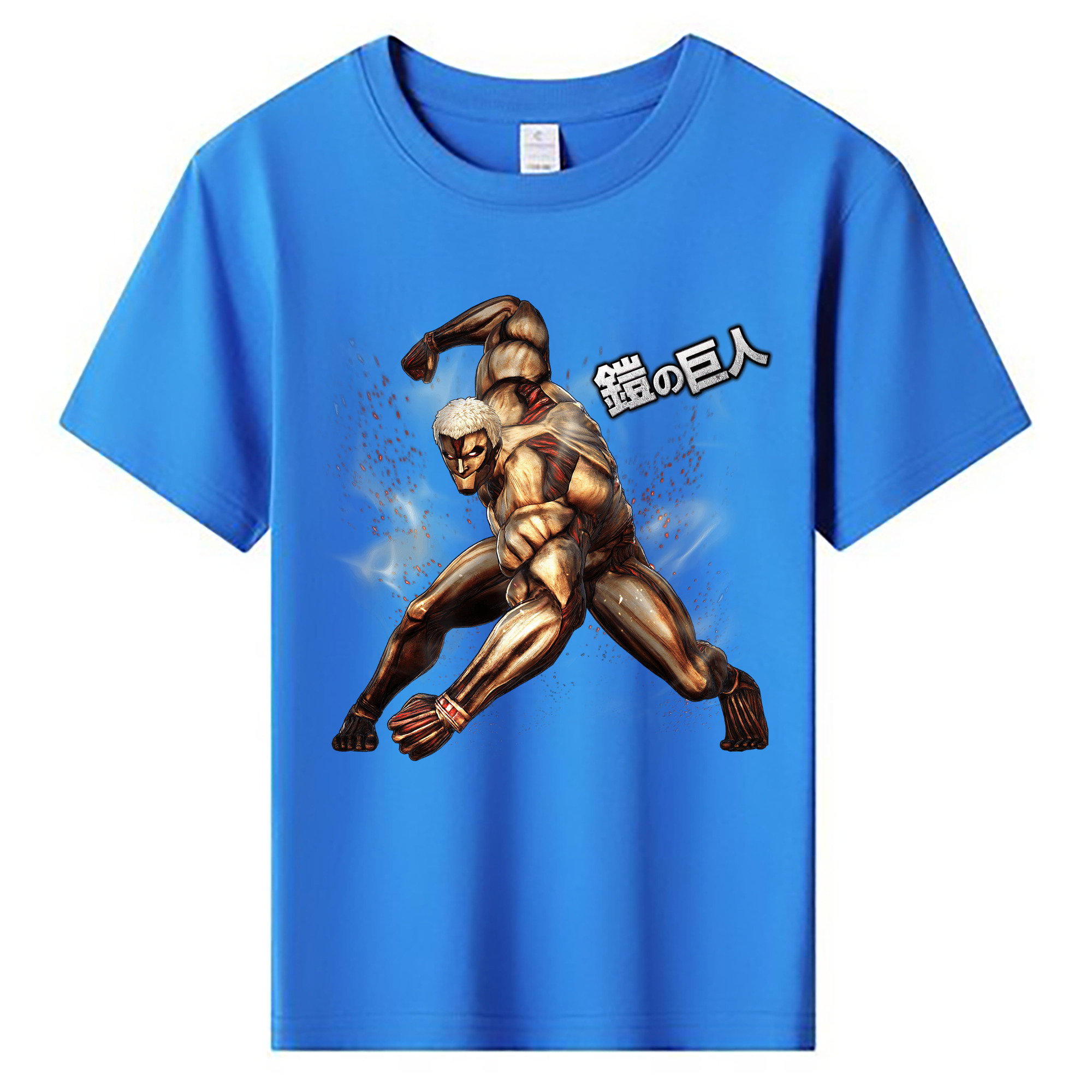 （画像用） 進撃の巨人 Attack on Titan 綿100％キッズTシャツ（フロントプリント）